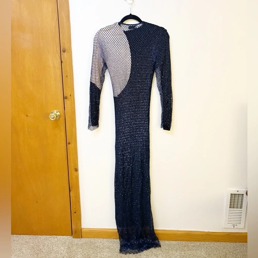 New Tory Burch Sequined ColorBlock Dress